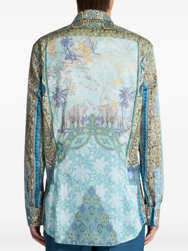 ETRO paisley-print Shirt | Green | FARFETCH