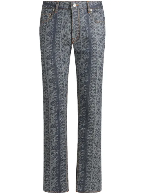 Jean à motif cachemire en jacquard - ETRO - Modalova