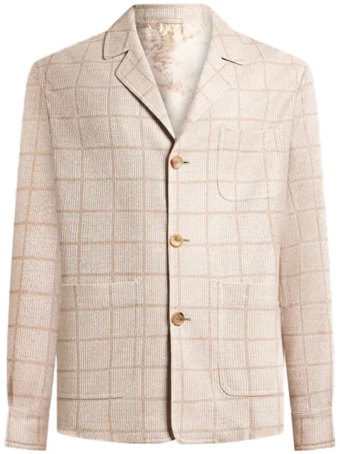ETRO check pattern shirt jacket 