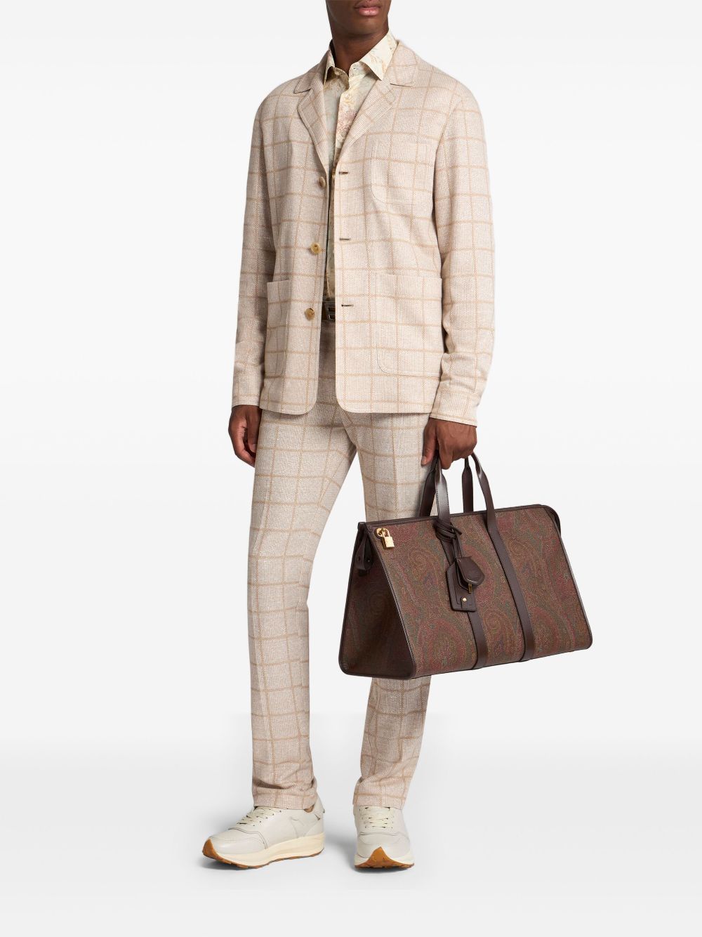 ETRO check pattern shirt jacket - Neutrals