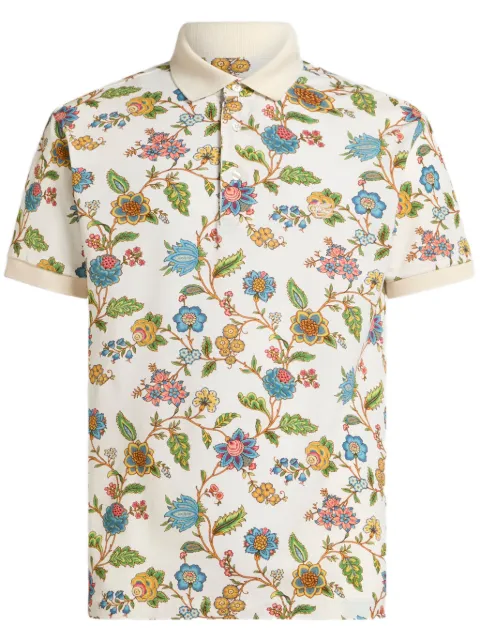 ETRO floral-print polo shirt