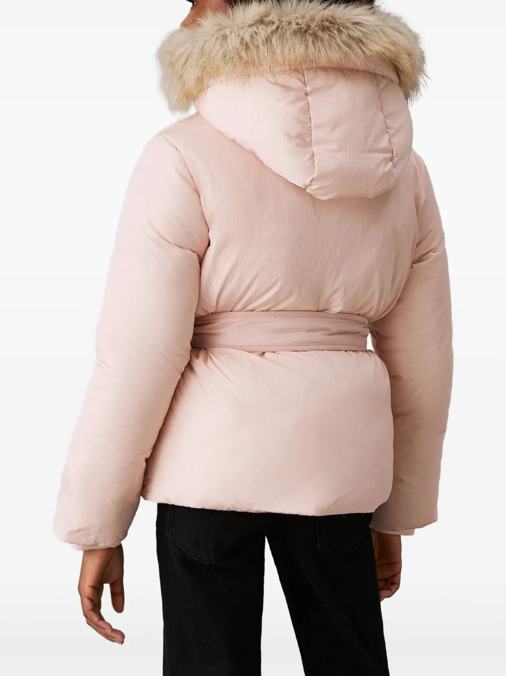 Calvin Klein Kids Donsjack met ceintuur Roze