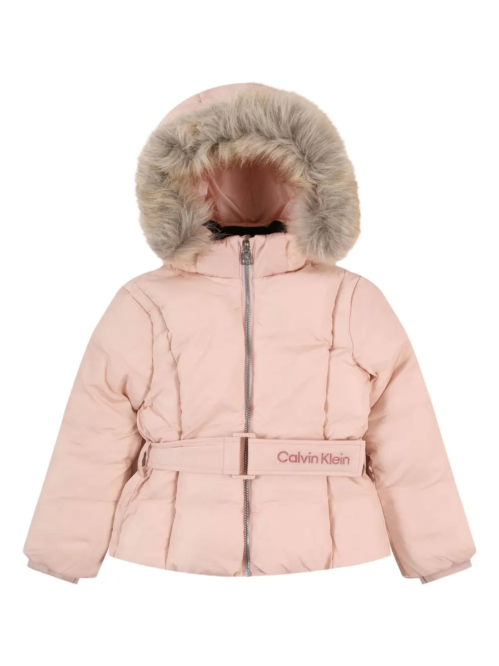 Calvin Klein Kids Jaqueta acolchoada com cinto | Rosa | Image 1