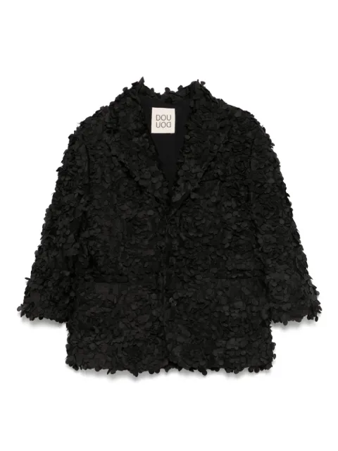 Douuod Kids blazer con apliques florales