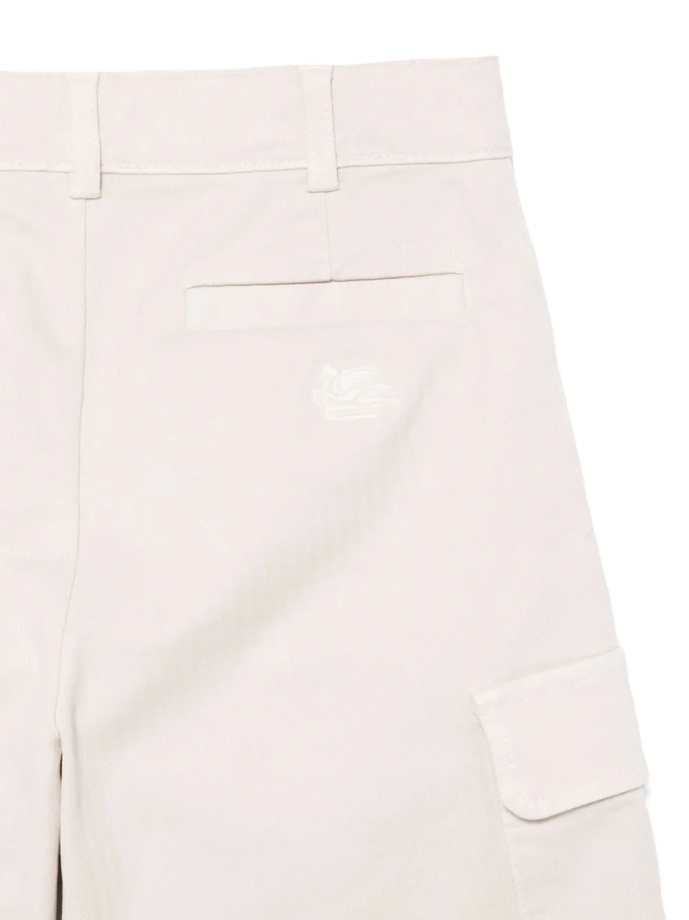 ETRO KIDS Cargo shorts met Pegaso patroon Beige