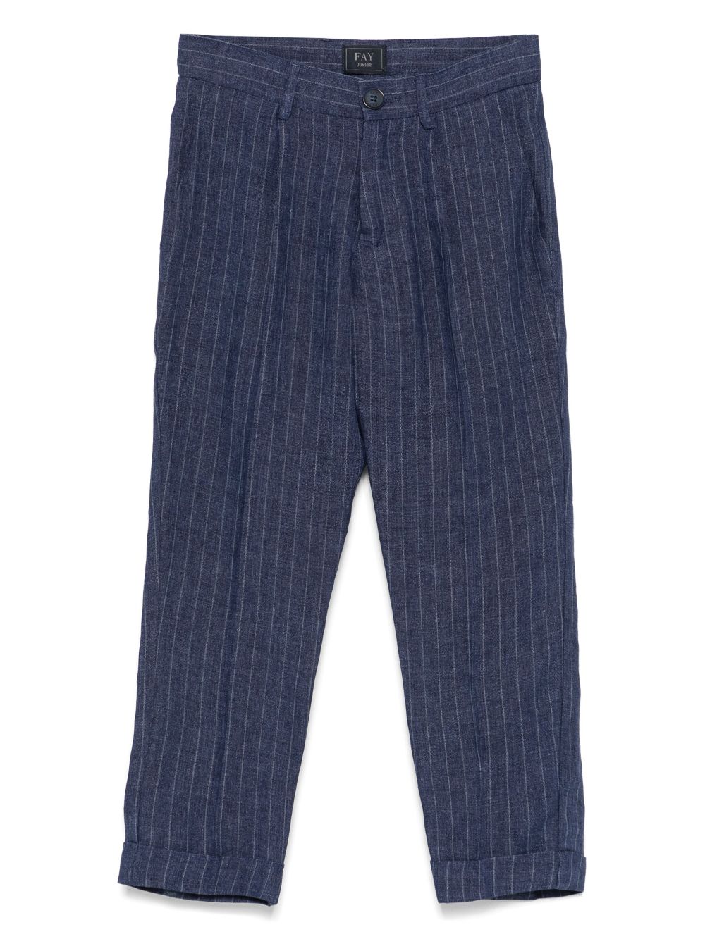 Fay Kids pinstriped trousers - Blue