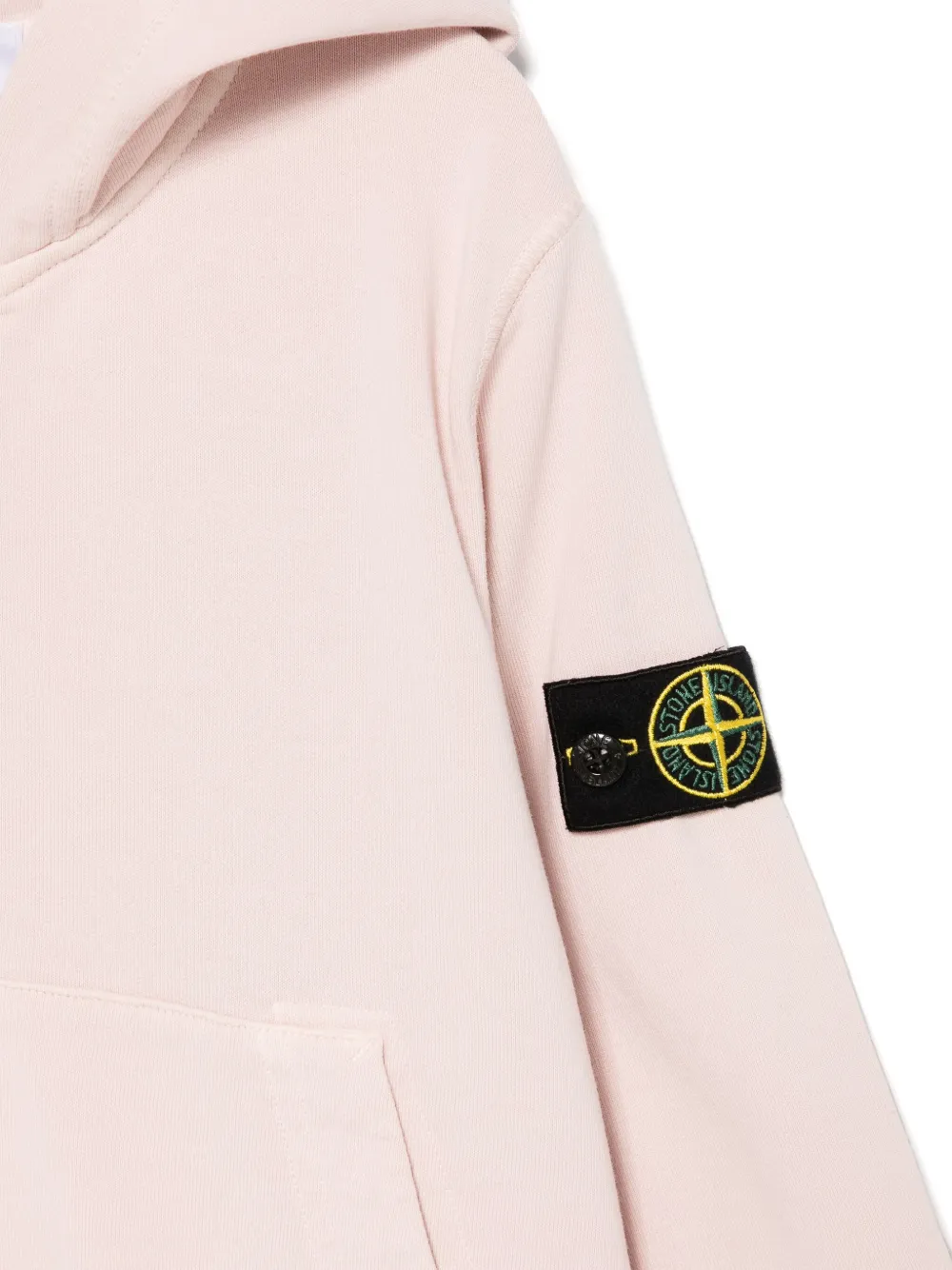 Stone Island Junior Hoodie met Compass-logopatch Roze