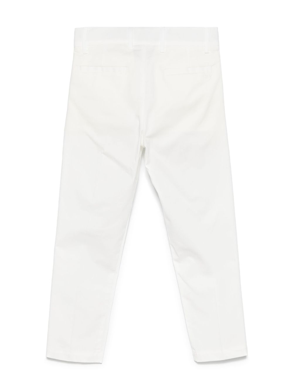 Fay Kids gabardine-weave chinos - White