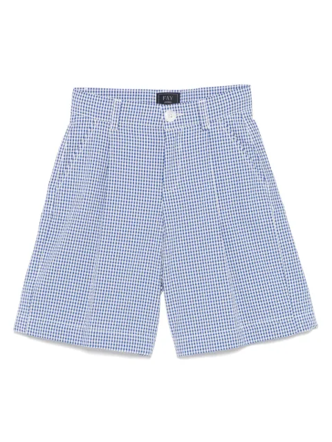 Fay Kids short à carreaux
