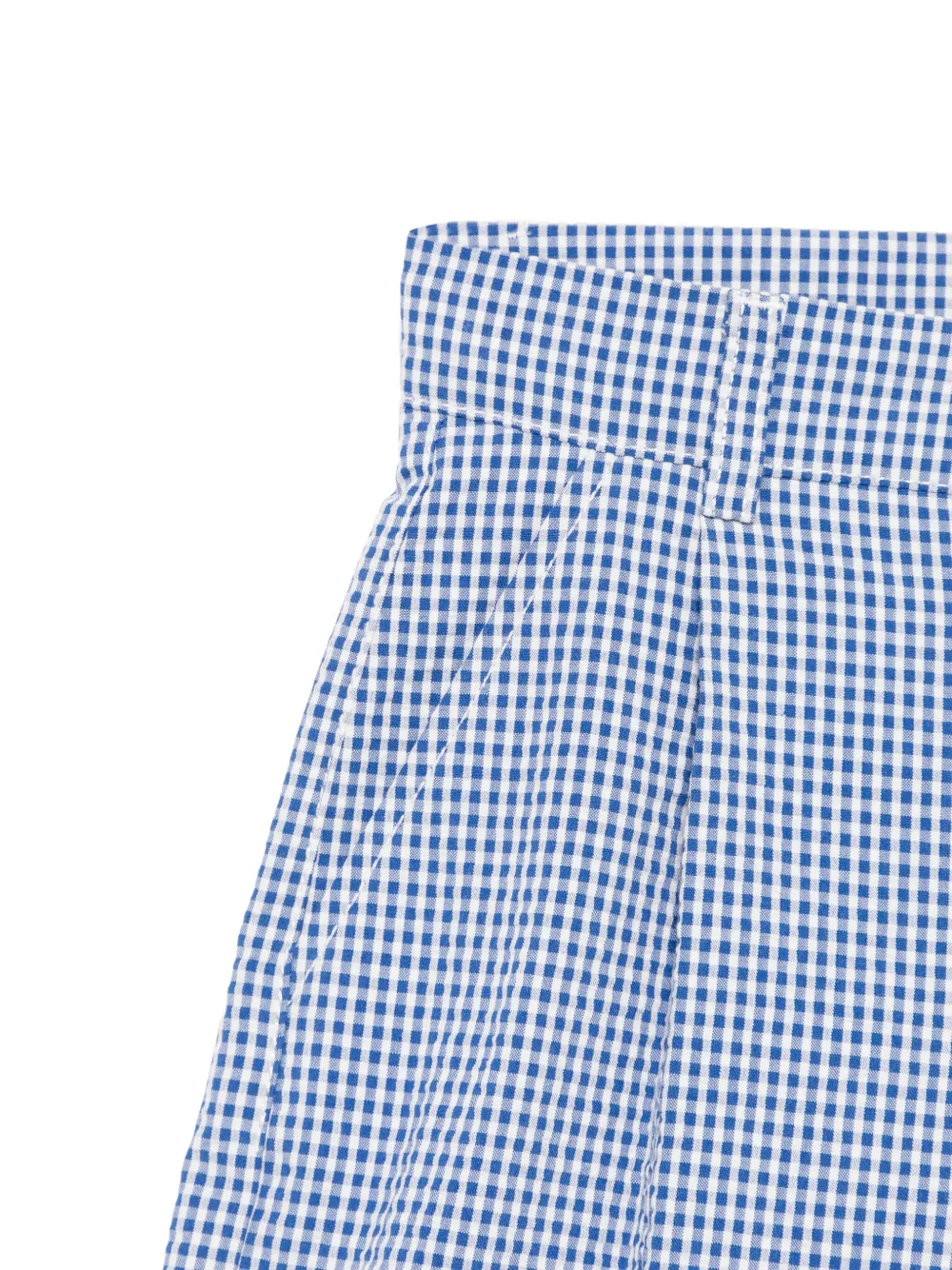 Fay Kids Geruite shorts Blauw