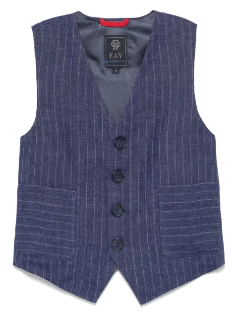 Fay Kids pinstripe waistcoat