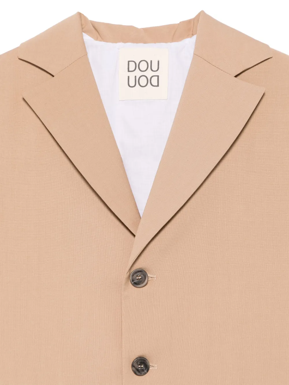 Shop Douuod Single-breasted Blazer In Neutrals