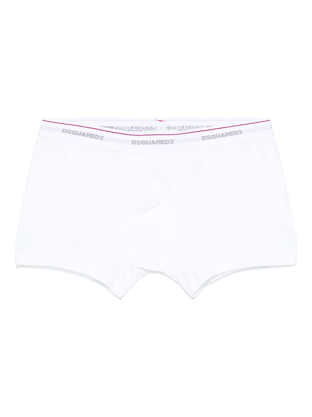 DSQUARED2 Drie boxershorts met logoband - Wit