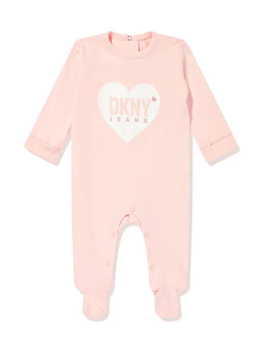 Dkny Kids logo-print babygrow set - Roze