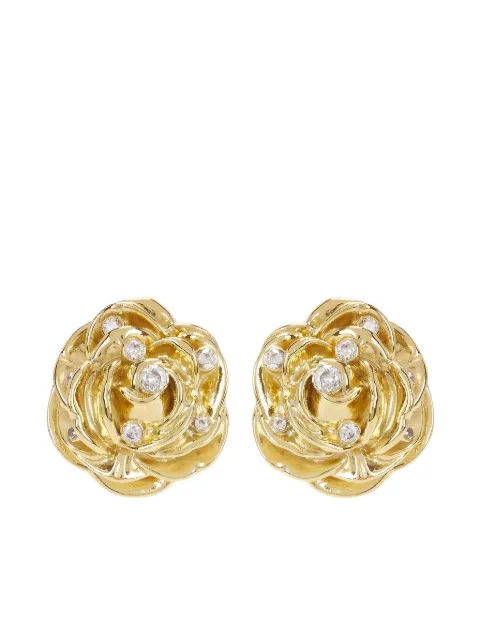 Magda Butrym rose diamond earrings