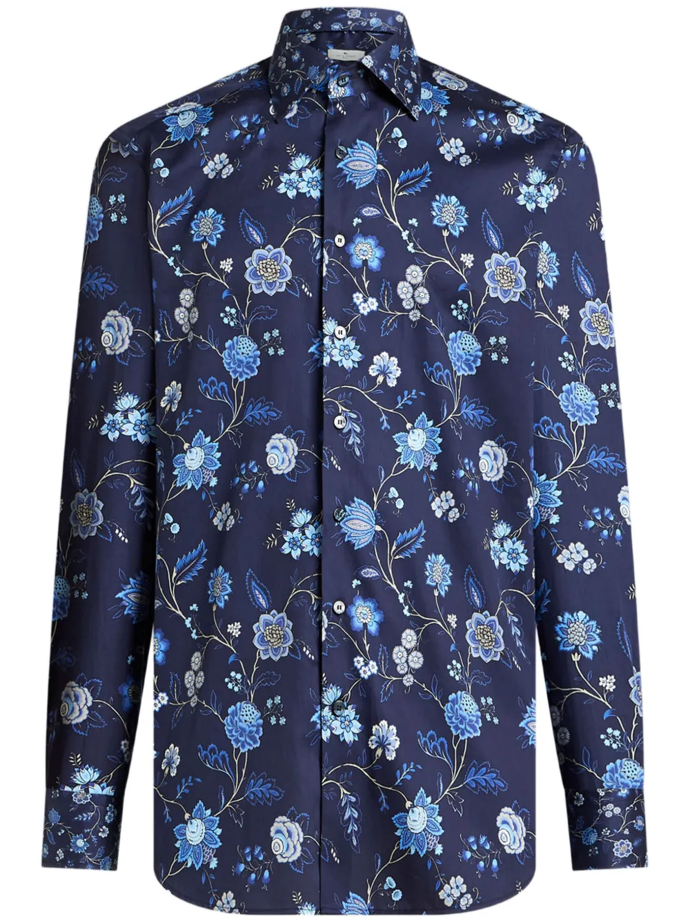 ETRO Overhemd met bloemenprint Blauw