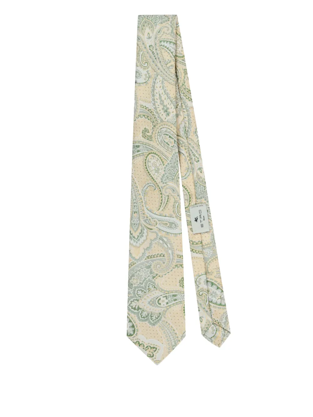 ETRO cravate à motif cachemire en jacquard | vert | Image 1