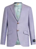 ETRO herringbone pattern blazer - Purple