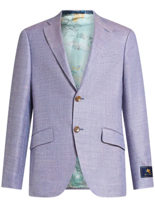 Blazer à motif de chevrons - ETRO - Modalova