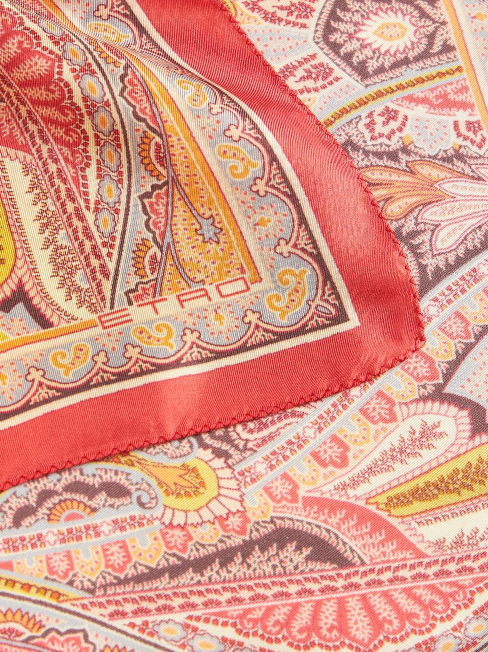 ETRO Zijden pochet met paisley-print - Roze