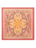 ETRO paisley silk pocket square - Pink