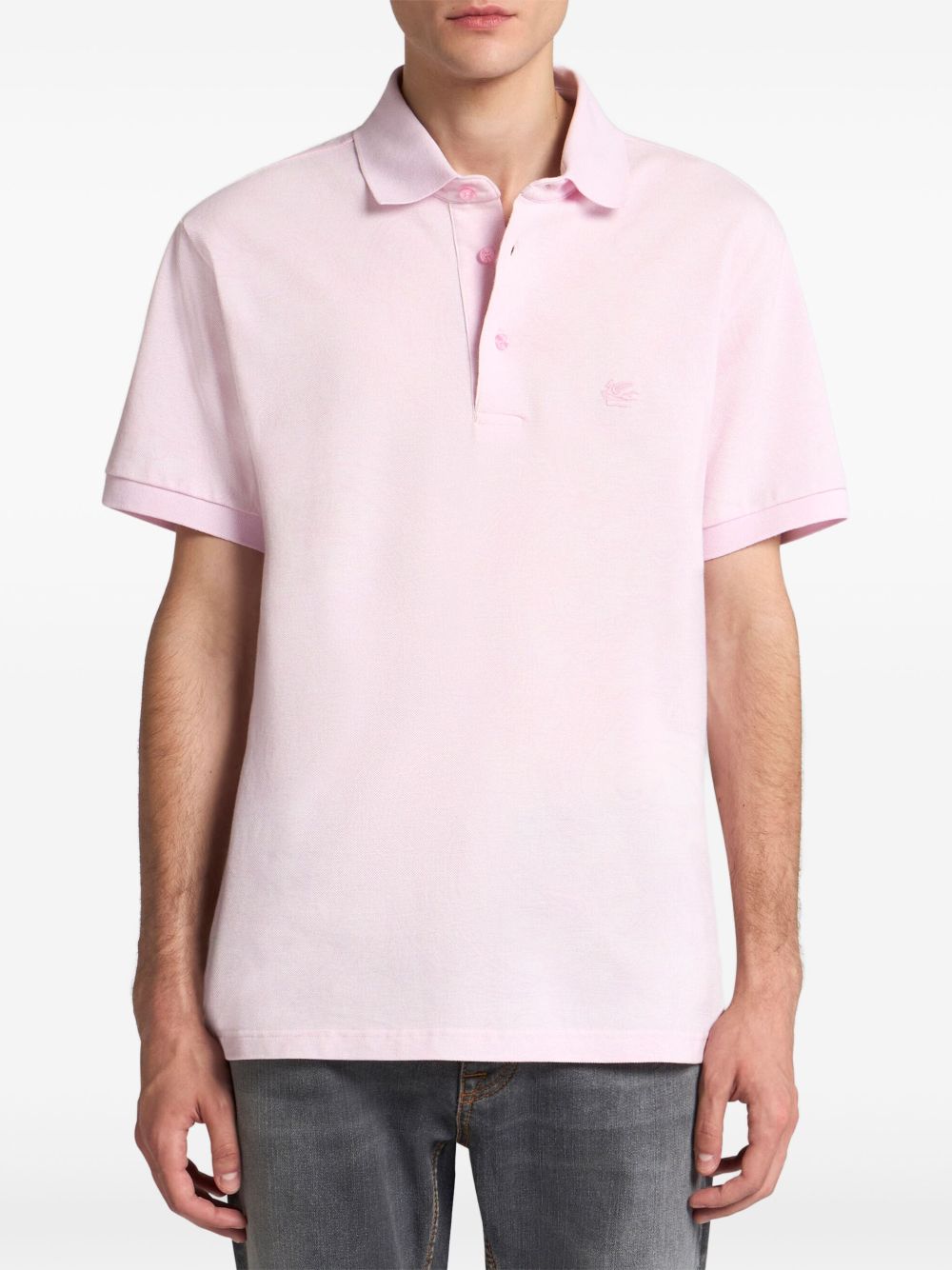 ETRO paisley jacquard polo shirt - Roze