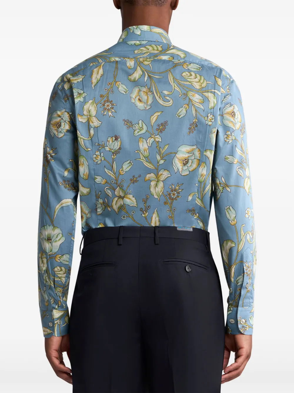 ETRO Overhemd met bloemenprint Blauw