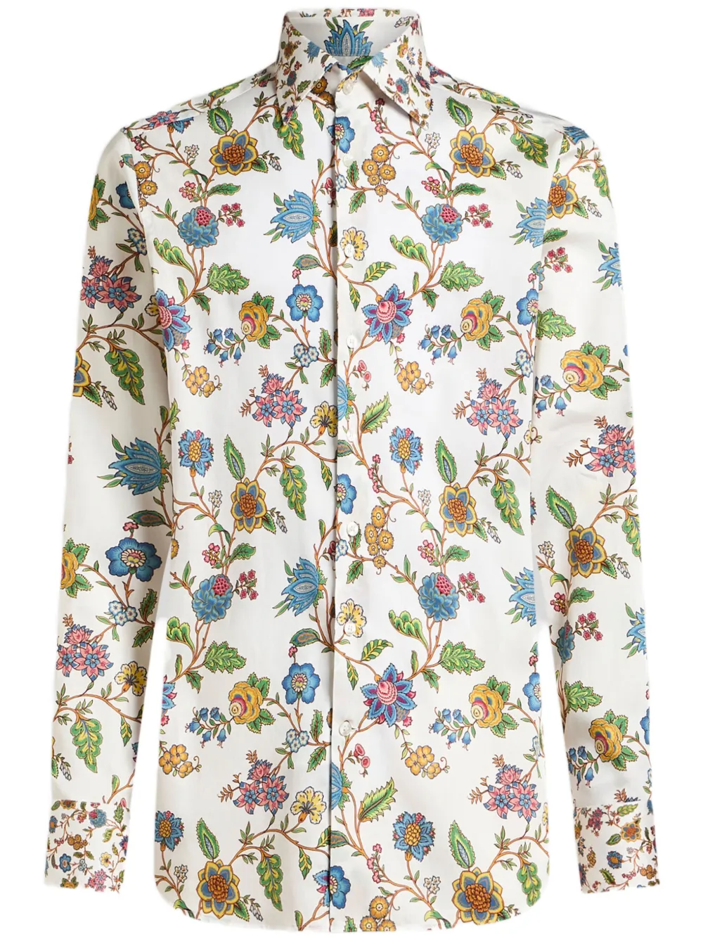 ETRO Overhemd met bloemenprint Wit