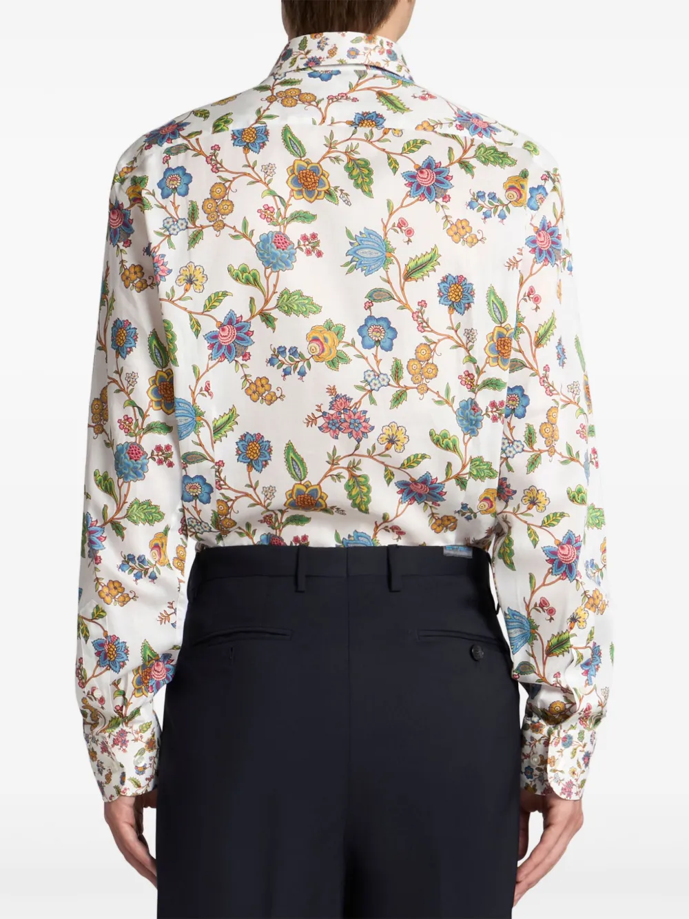 ETRO Overhemd met bloemenprint Wit