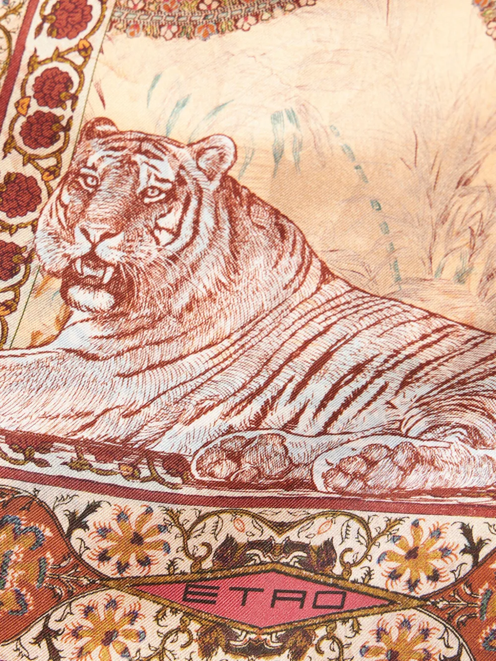 ETRO Sjaal met print - Rood