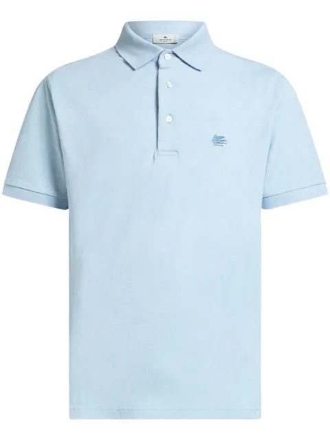ETRO playera tipo polo de cachemira