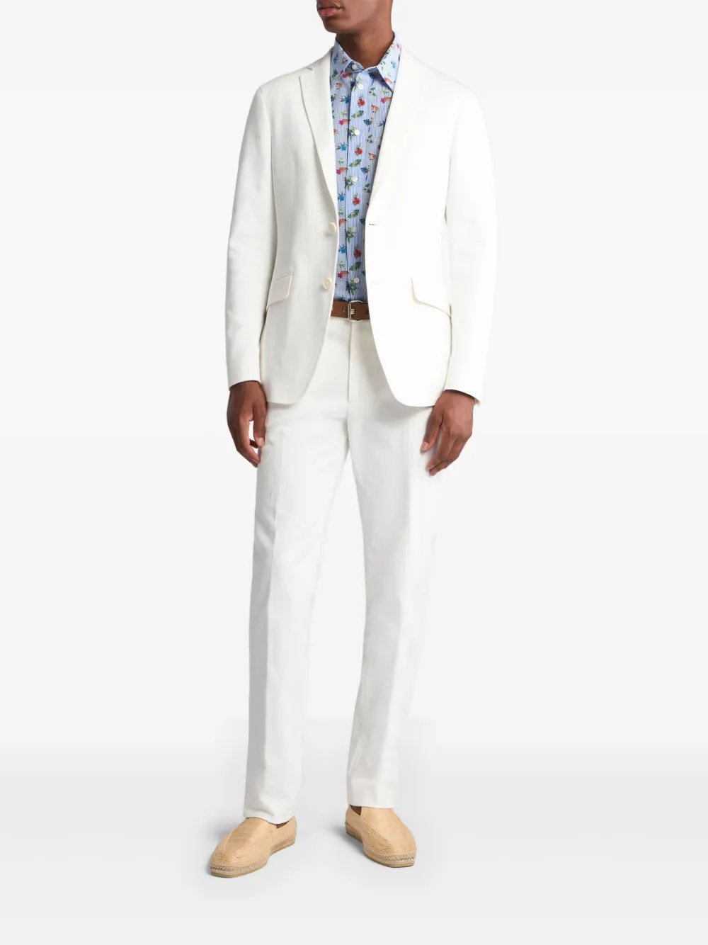 ETRO Blazer met katoenen jacquard - Wit