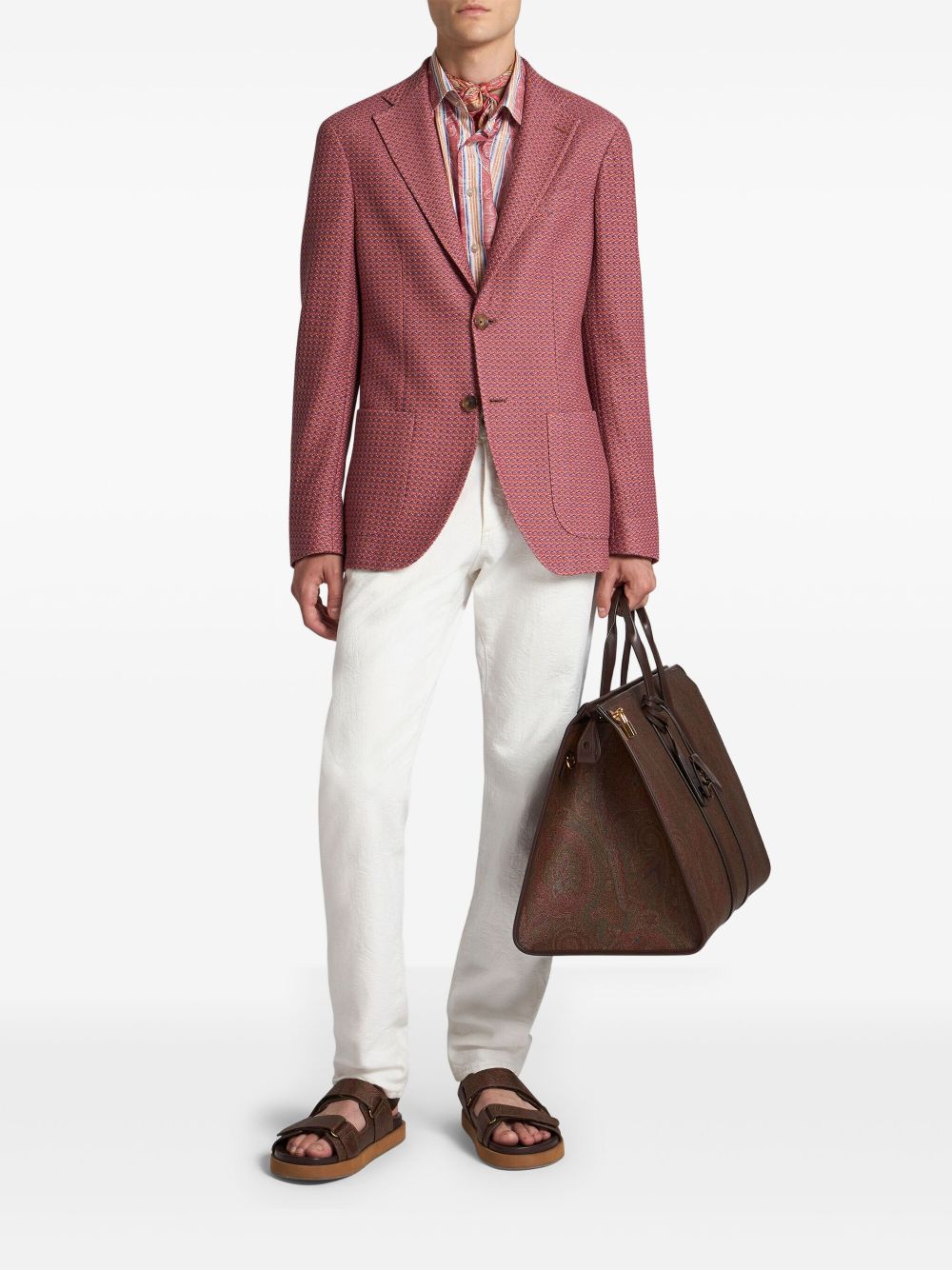 ETRO cotton jersey blazer - Red