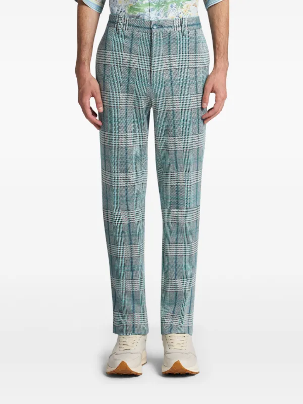 【国内発送】ETRO ビスコースブレンド パンツ ETRO Glen パンツ | ブルー | FARFETCH JP