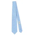 ETRO micro-pattern tie - Blue