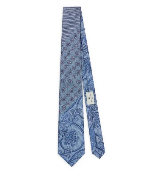 ETRO corbata con diseño patchwork