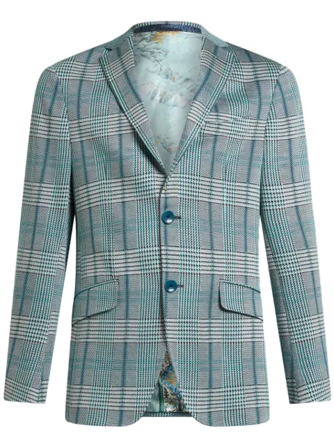 ETRO blazer Glen à carreaux