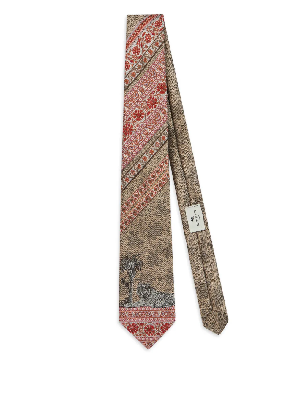 paisley-jacquard tie