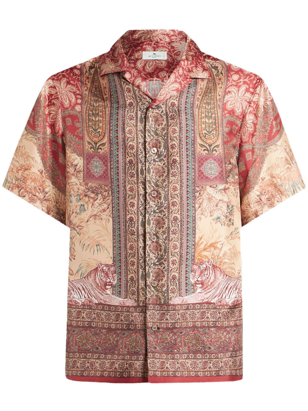 paisley-print shirt