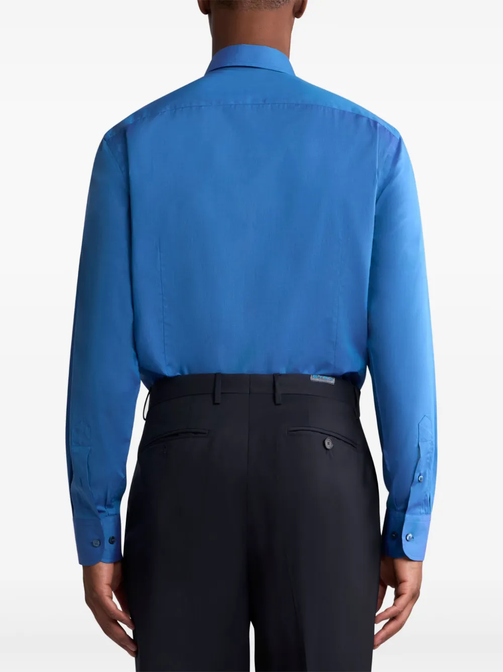 ETRO Overhemd met geborduurd logo Blauw
