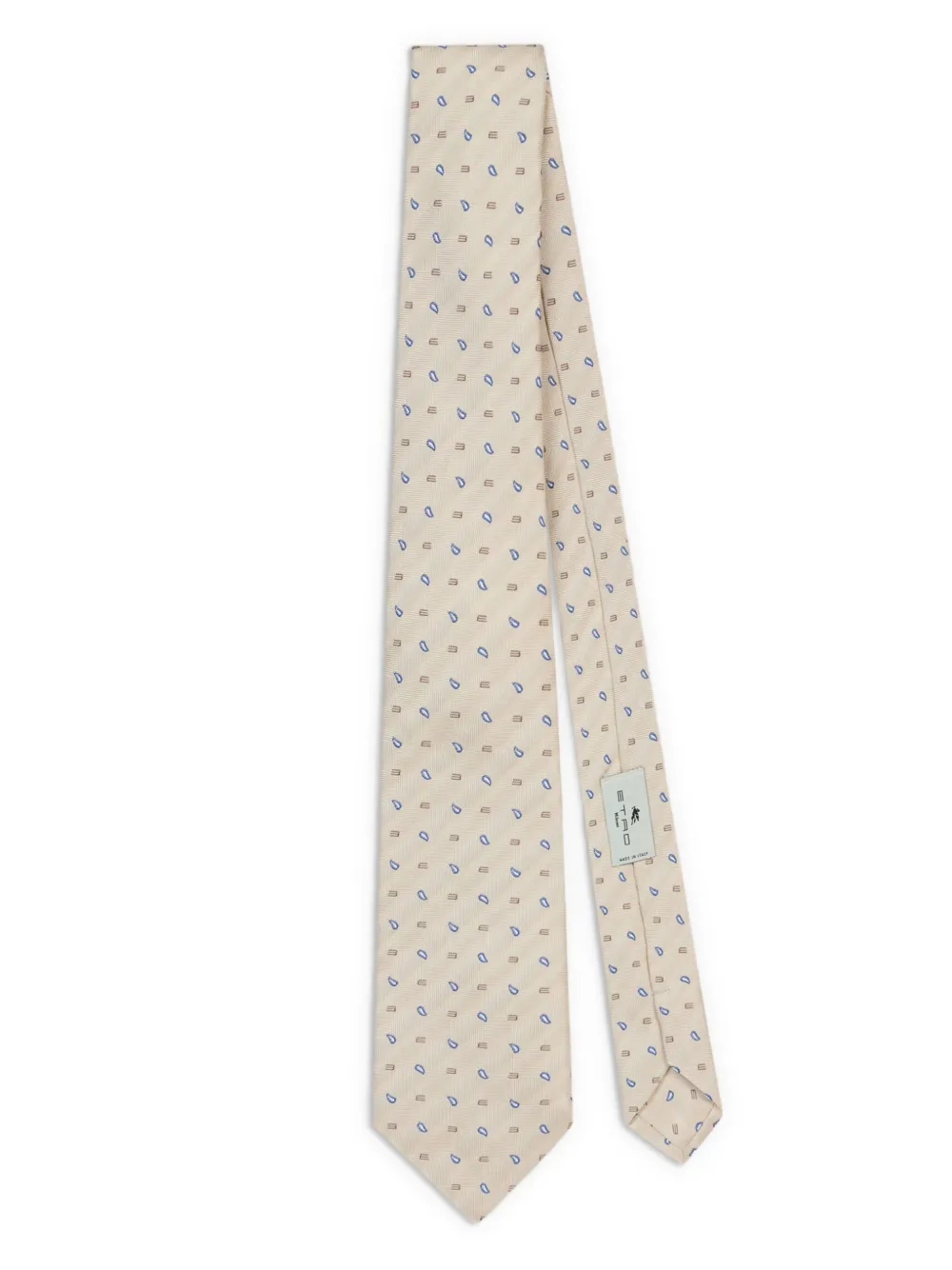 paisley-embroidered tie