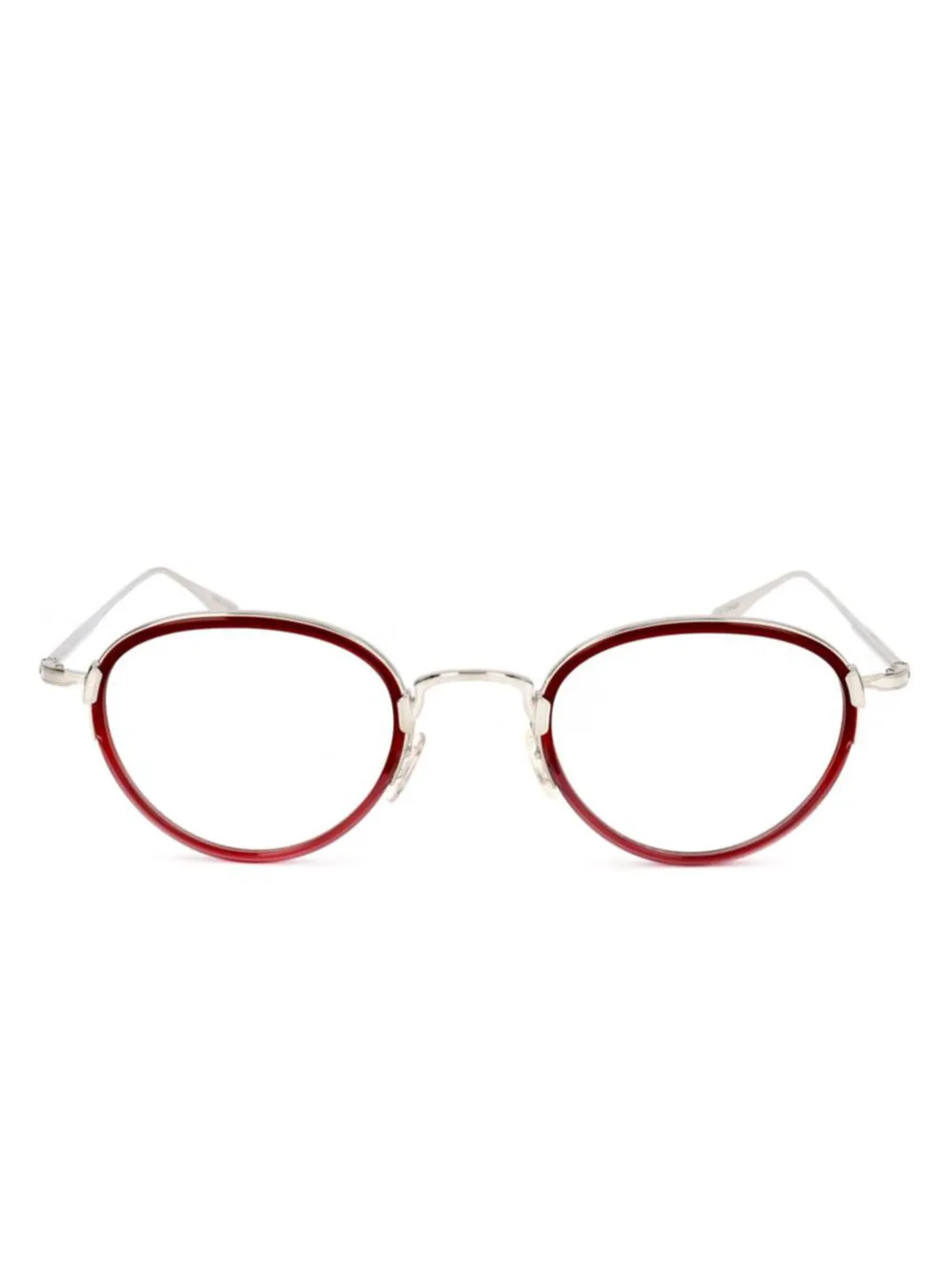 Barton Perreira lunettes de vue à monture ronde | rouge | Image 1