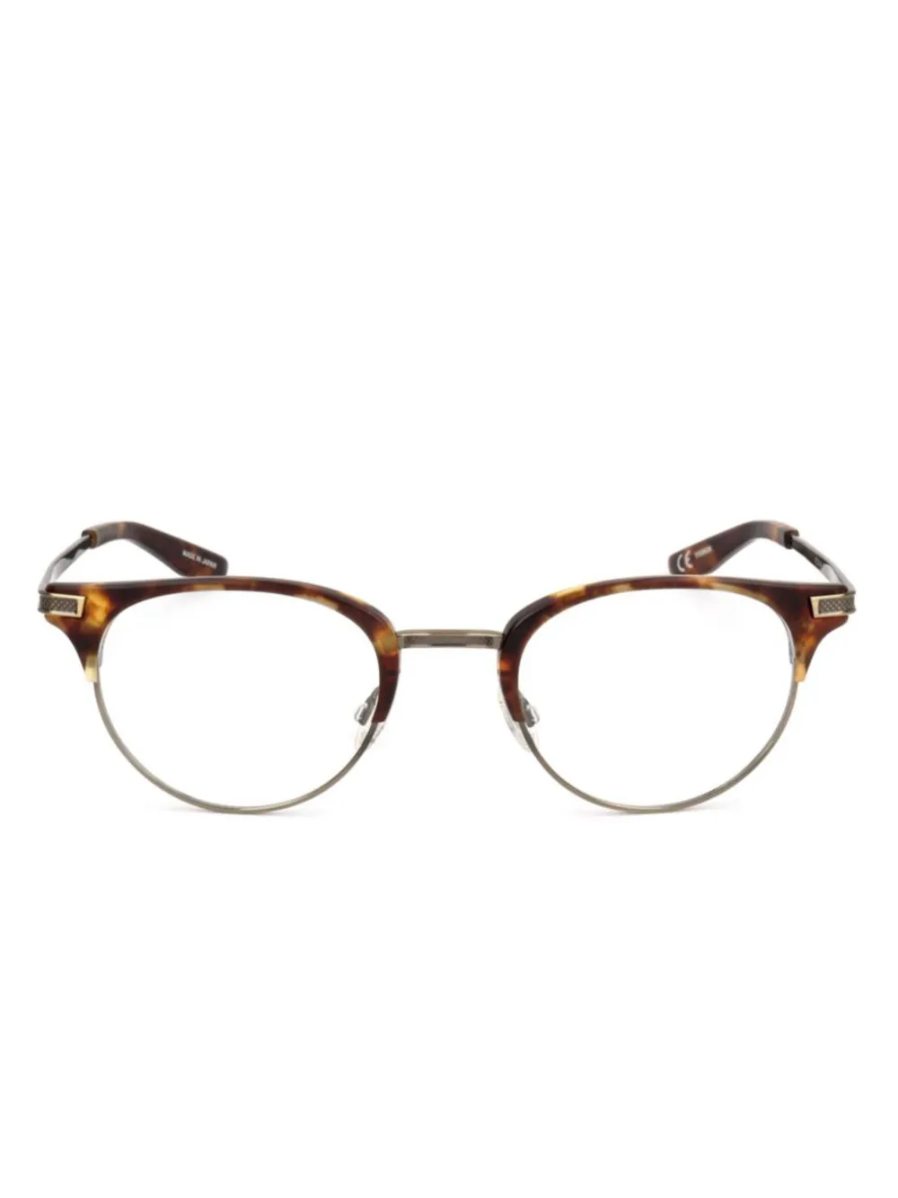 Barton Perreira lunettes de vue à monture ronde | marron | Image 1