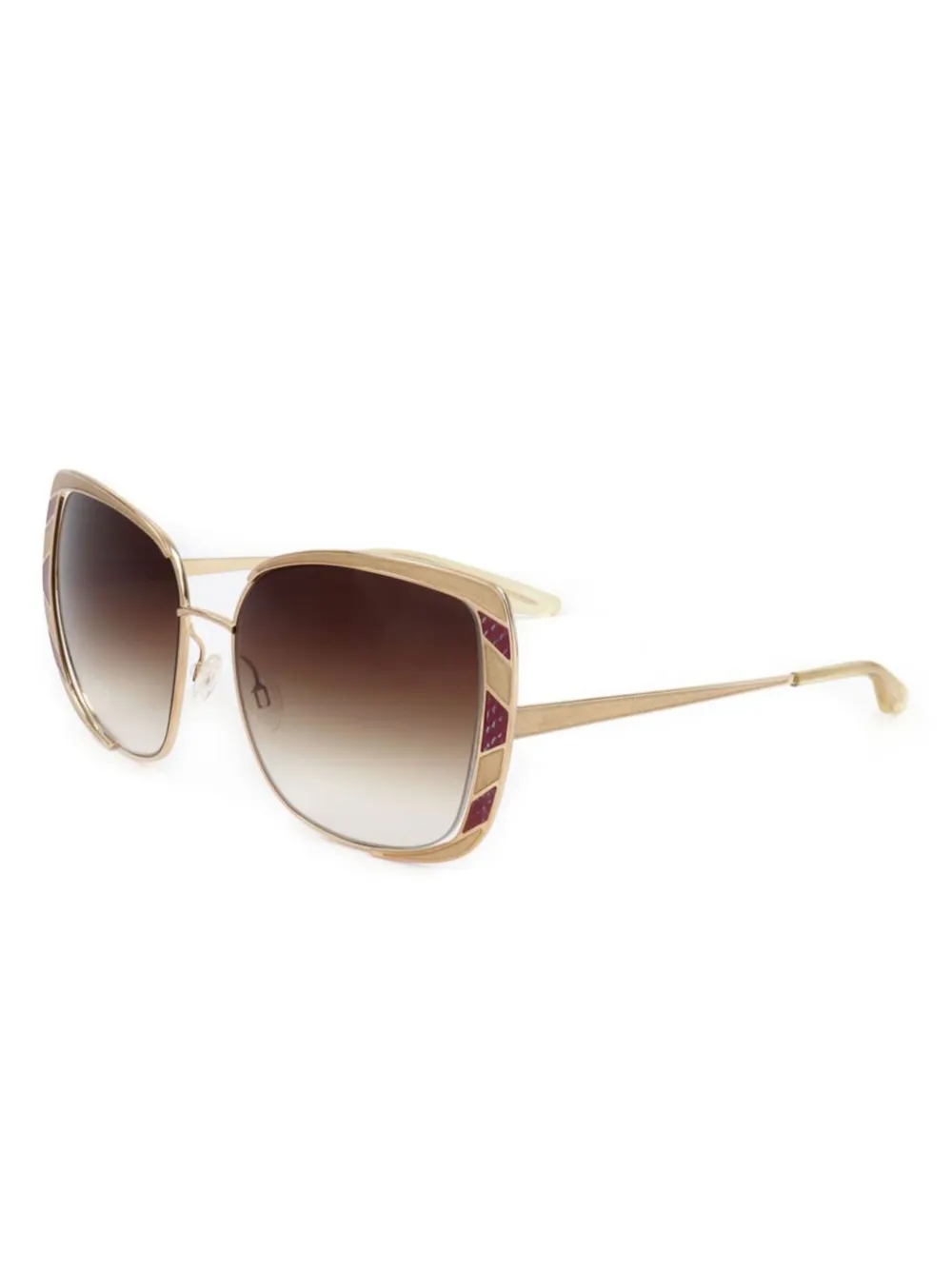 Barton Perreira oversize-frame sunglasses - Goud