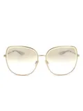 Barton Perreira oversize-frame sunglasses - Gold