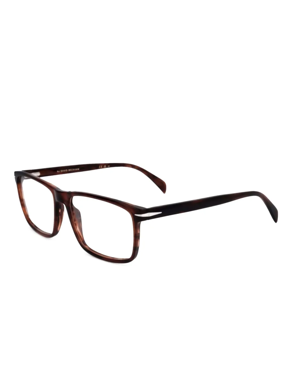 Eyewear by David Beckham Bril met vierkant montuur - Bruin