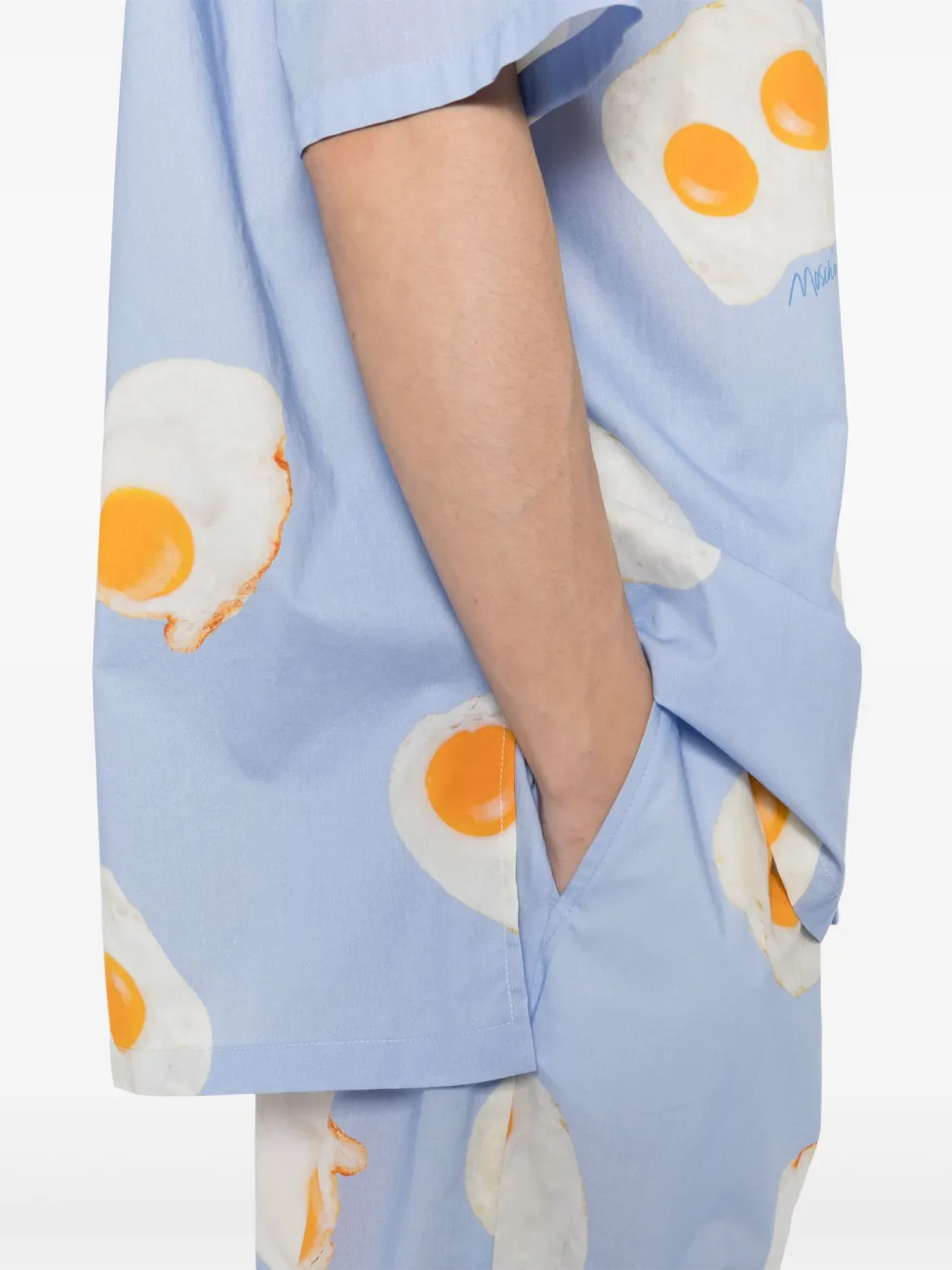 Moschino Overhemd met grafische print Blauw