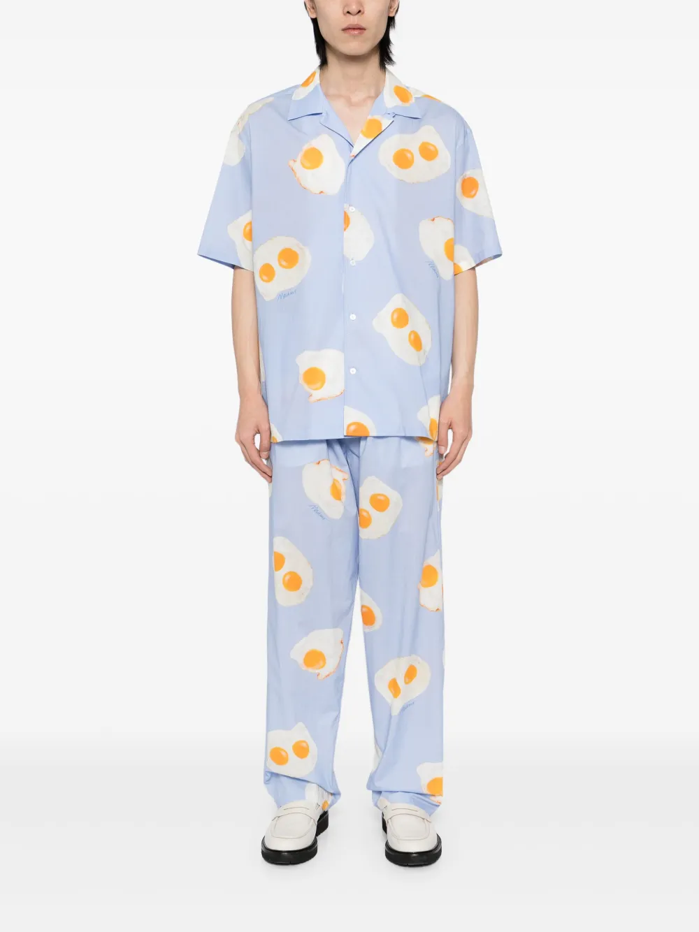 Moschino Overhemd met grafische print - Blauw