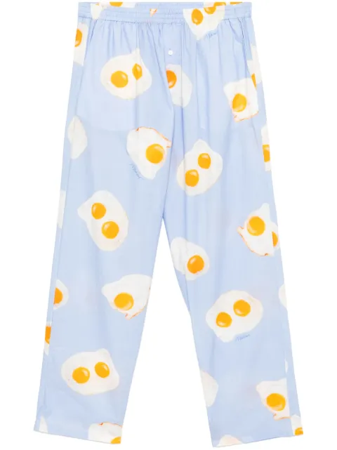 Moschino graphic-print trousers