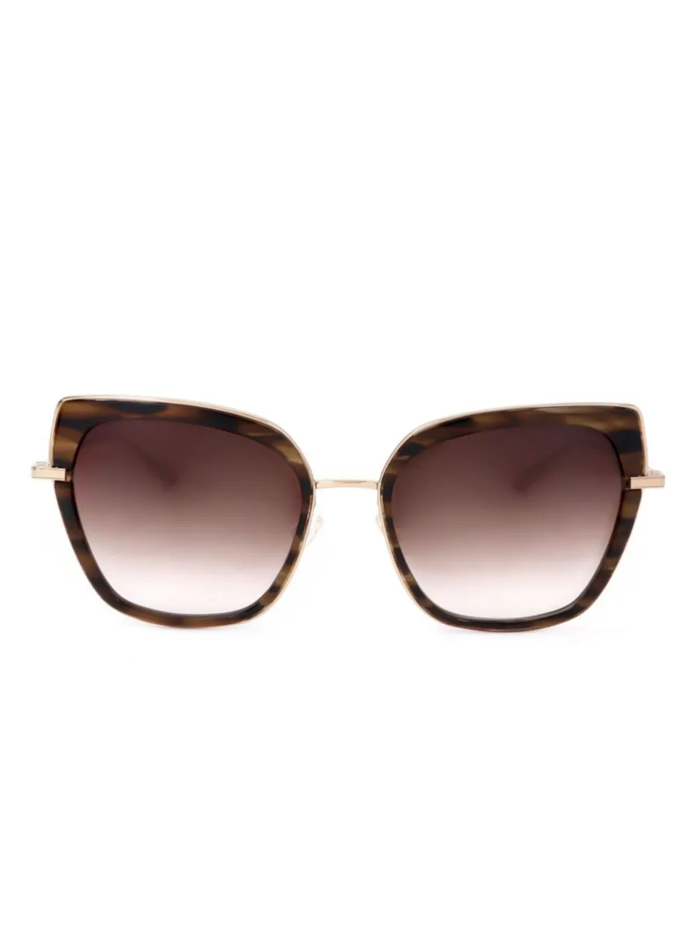 Barton Perreira Zonnebril met cat-eye montuur Bruin